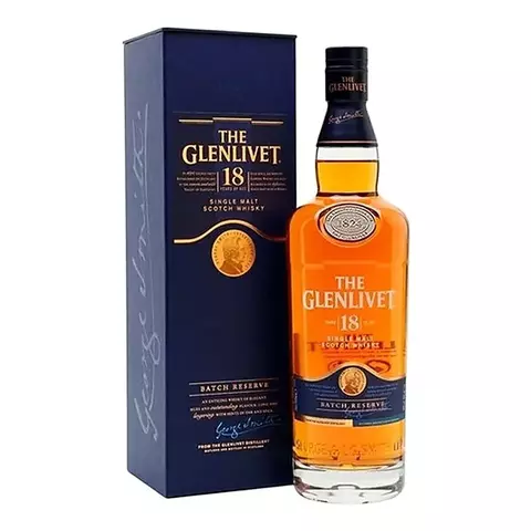 The Glenlivet 18 Años Single Malt Scotch Whisky 700 mL Con Estuche
