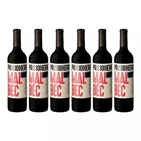 Vino Prisionero Malbec X750cc Caja X6