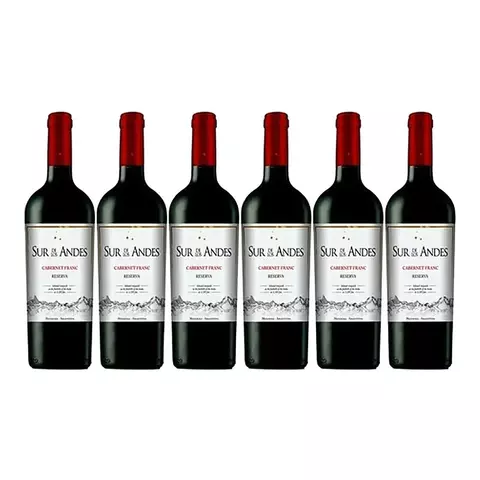 Vino Sur De Los Andes Reserva Cabernet Franc X750cc Caja X6
