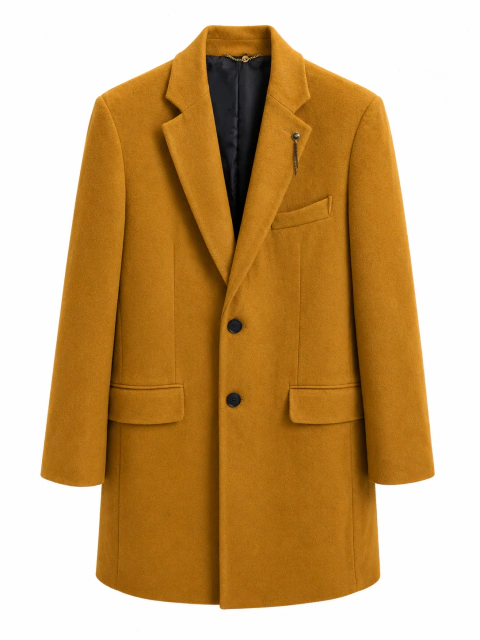 Blazer de Lã Caramelo Clássico