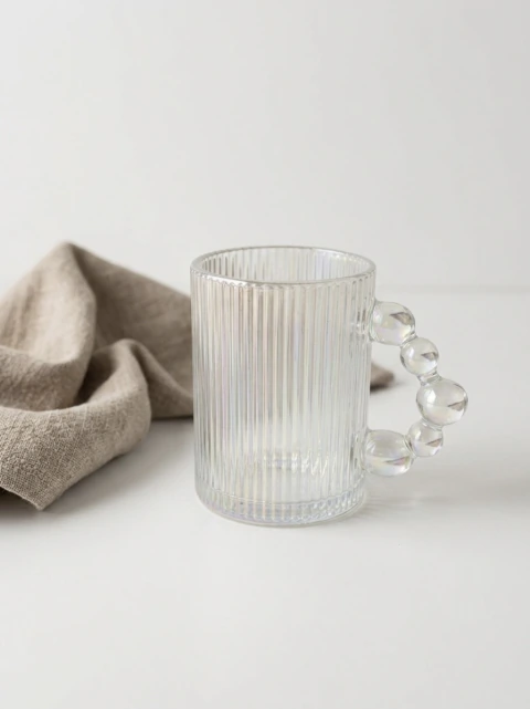 SET X6 TAZAS DE VIDRIO TORNASOL