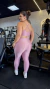 Conjunto Legging e Top Bela Rosa Blush Aveludado na internet