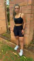 Conjunto Short Larissa Preto Compressão