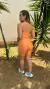 Conjunto Short Ísis Laranja Light Compressão - comprar online