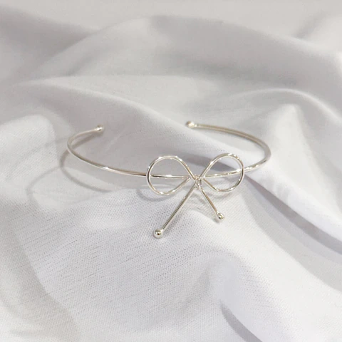 Bracelete Laço Prata