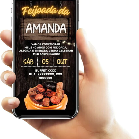 Convite Digital Feijoada 2