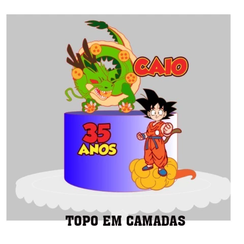 Arquivo de Corte Topo de Bolo Dragon Ball 3