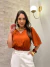 Blusa Betina Cropped com Lástex e Mangas 3/4 | Thays Balla - comprar online
