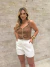 Blusa Amora Regata com Botões e Renda | Thays Balla - comprar online