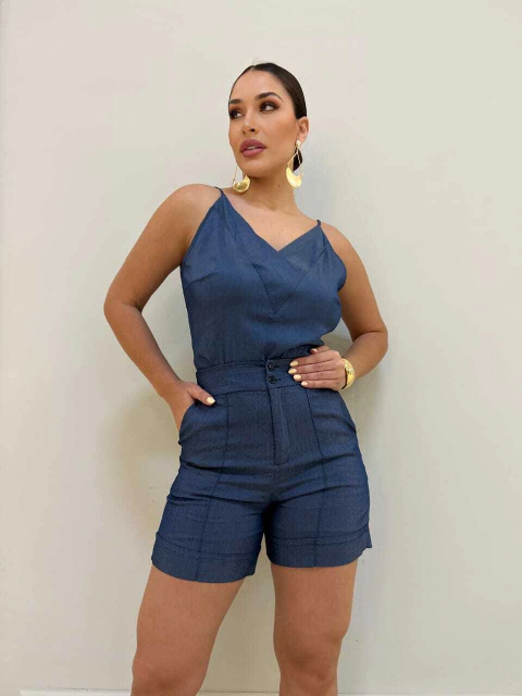 Blusa Marinheira de Alcinha e Decote V | Thays Balla - comprar online