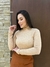 Blusa Puffer Tecido Bubble Manga Longa com Gola Alta | Thays Balla na internet