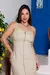 Vestido Melissa Midi em Linho com Fechamento em Zíper - Alça Removível | Thays Balla - comprar online
