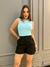 Blusa Rolet Regata Canelada com Detalhe Vazado | Thays Balla - loja online