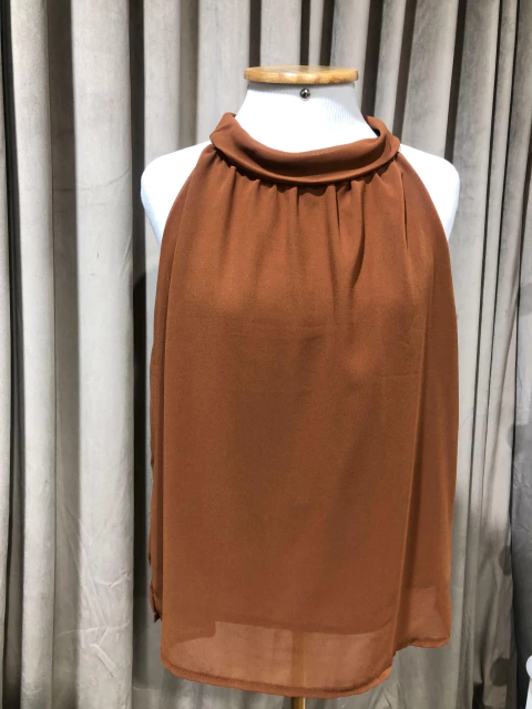 Blusa Freire em Chiffon com Gola Alta | Thays Balla - comprar online