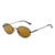 Óculos de sol unissex oval polarizado com armação metálica leve e lentes TAC UV400. Design clássico, confortável e antirreflexo, ideal para viagens, direção e passeios com proteção e elegância. Hoje com FRETE GRÁTIS!
