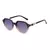 Óculos de sol polarizado oval em acetato e metal, com frete grátis. Óculos de sol feminino com estilo, unindo proteção polarizado a um design oval elegante em acetato e metal sofisticado.