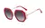 Óculos de sol feminino quadrado vintage com proteção UV400. Estilo clássico e retrô, lentes de acrílico 54mm x 61mm e armação de resina. Perfeito para o dia a dia ou ao ar livre, eleve seu visual com sofisticação e conforto. Adquira já o seu! Hoje com FRE