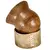 Mate de calabaza pulida con base de cuero clara vista lateral, ideal para cebar.