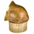 Mate de calabaza pulida con virola de bronce cincelada y base de cuero claro artesanal.