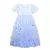 Camisola Fantasia Disney Frozen Elsa azul bebê com brilho na internet