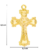100 Crucifixos Sao Bento 4,3x3,2 cm Peças Para Terço na internet
