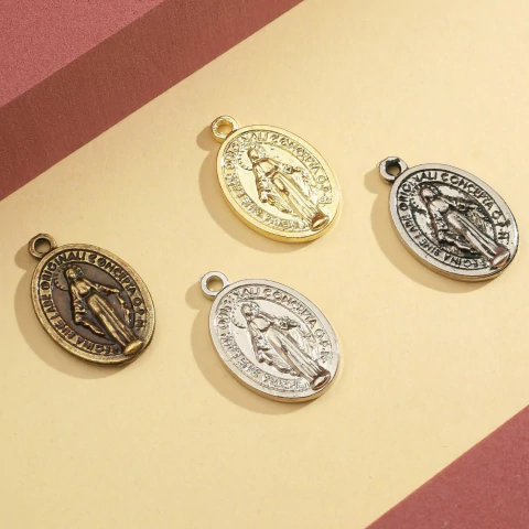 100 Medalhas Milagrosa Nossa Senhora das Graças 2,3x1,5 cm - comprar online