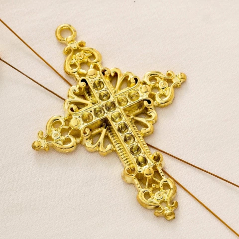 5 Crucifixos Para Terco Noiva 6x4,3 cm Alta Qualidade - comprar online