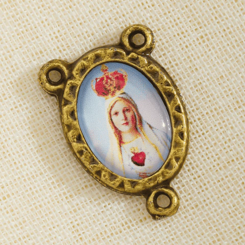 100 Entremeios Resinados Nossa Senhora de Fátima Para Terço 2x1,5 cm - comprar online