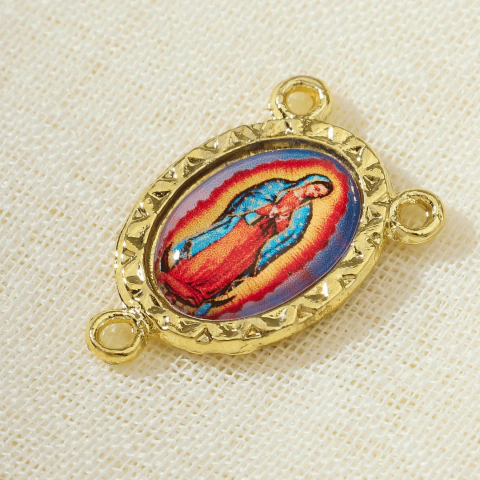 5 Entremeios Resinados Nossa Senhora de Guadalupe Para Terço 2x1,5 cm - comprar online