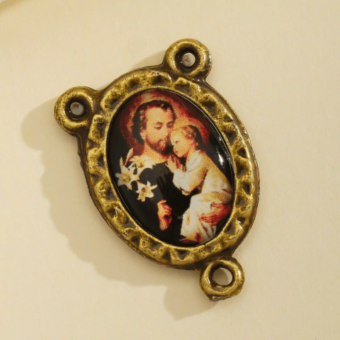 5 Entremeios Resinados São José Para Terço 2x1,5 cm - comprar online