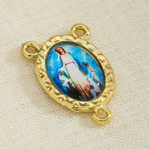 5 Entremeios Resinados Nossa Senhora dos Pecadores Para Terço 2x1,5 cm - comprar online