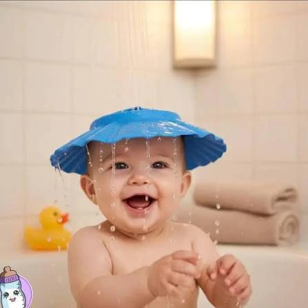 Gorro de Baño Protector "Ojos Felices" - Ajustable y Seguro