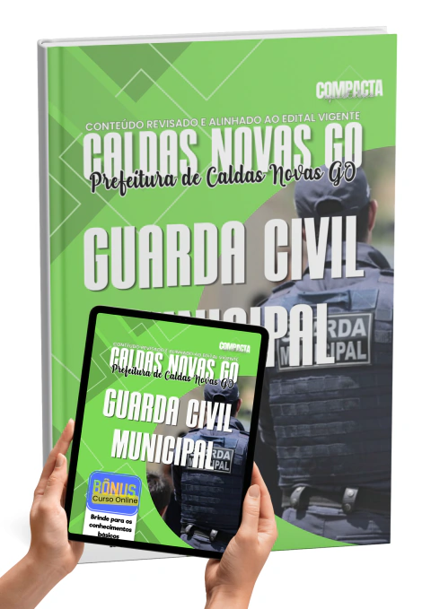 Apostila Prefeitura de Caldas Novas GO 2026 Guarda Civil Municipal Atualizada