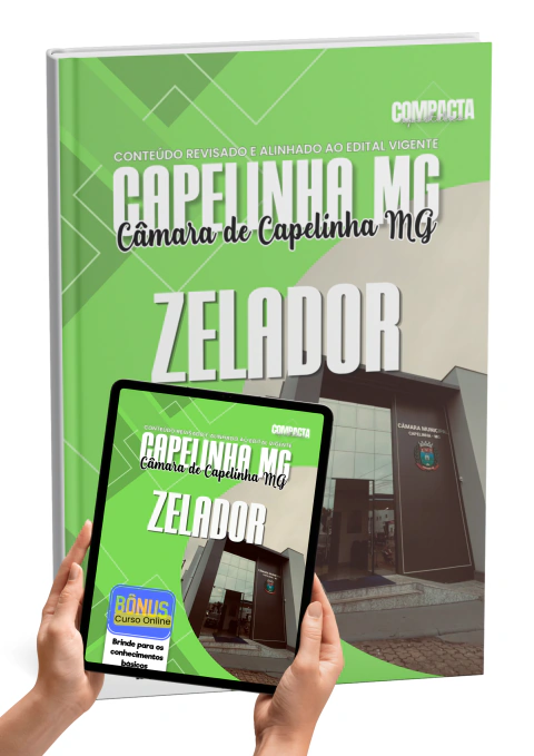 Apostila Câmara de Capelinha MG 2026 Zelador Atualizada