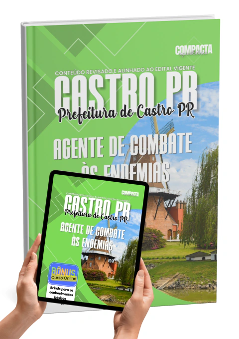 Apostila Prefeitura de Castro PR 2026 Agente de Combate às Endemias Atualizada