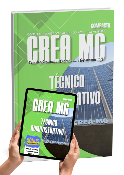 Apostila CREA MG 2026 Técnico Administrativo Atualizada
