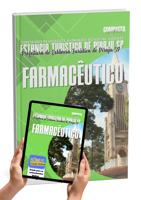 Apostila Prefeitura de Estância Turística de Piraju SP 2026 Farmacêutico Atualizada