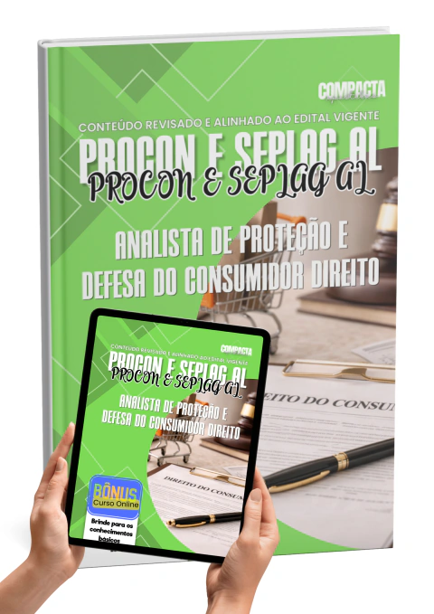 Apostila PROCON E SEPLAG AL 2026 Analista de Proteção e Defesa do Consumidor Direito Atualizada