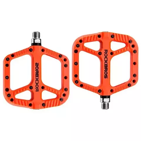 PEDALES ROCKBROS PLAT. AMPLIA 9/16 NARANJA - comprar en línea