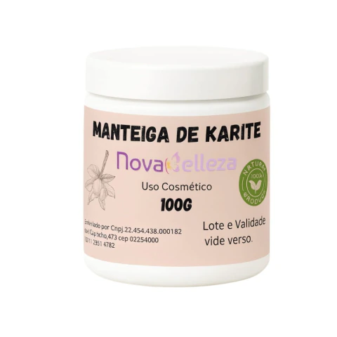 Imagem do Manteiga karité 100% Pura Novabelleza