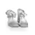 Sandália Ankle Strap Vinil Prata na internet