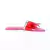 Rasteira de couro Plume Magenta