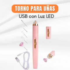 Torno para Uñas USB con Luz LED