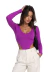 Body Manga Longa Cavado - loja online