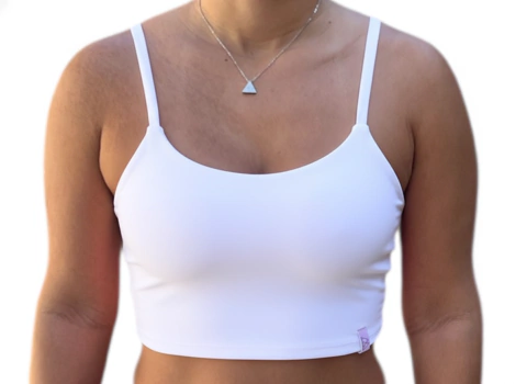 Cropped Alça Branco - comprar online
