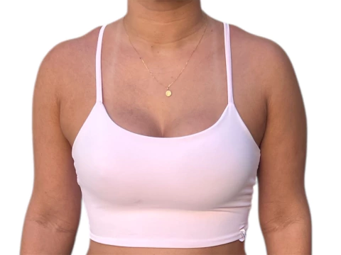 Cropped Alça Rosa Light - Coleção Candy Color - comprar online