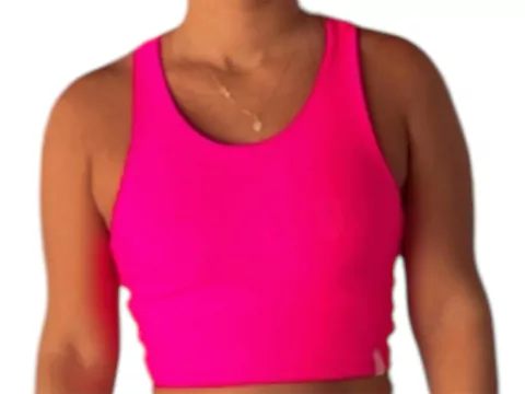 Cropped Nadador Rosa Neon - comprar online