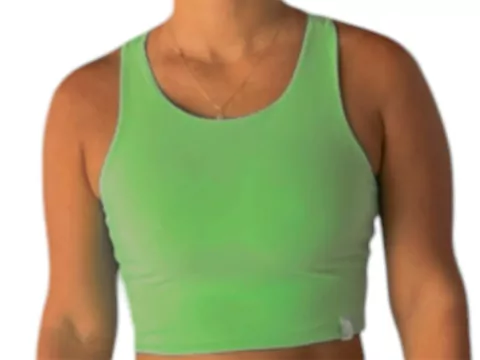 Cropped Nadador Verde Limão - comprar online