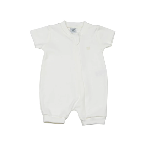 Macacão curto zíper fio egípcio Palha - comprar online