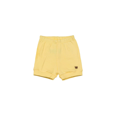 Shorts canelado confort unissex Amarelo - comprar online